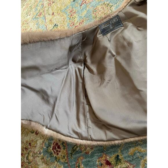 Vintage Mink Fur Cropped Shoulder Stole Wrap - Picture 10 of 16